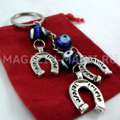 Брелок оберег Три подковы