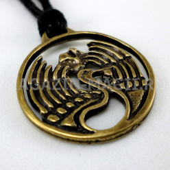 Амулет «Журавль с плодом персика»