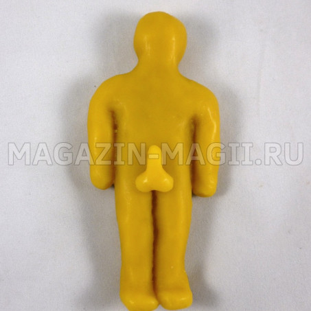 Восковая кукла вольт мужская желтая