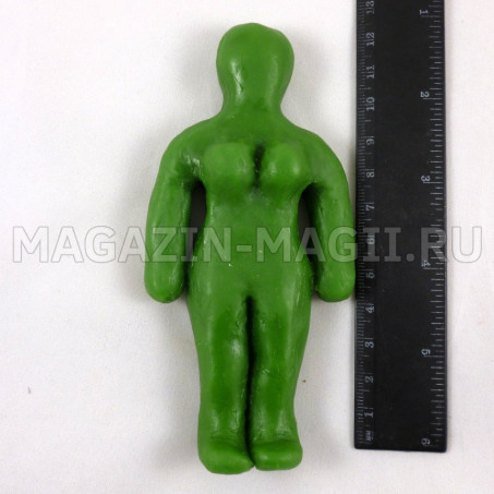 Восковая кукла вольт женская зеленая