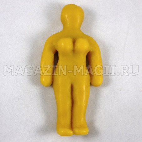 Восковая кукла вольт женская желтая