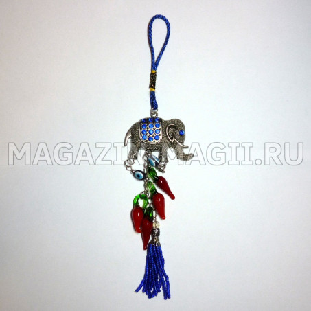 Денежный оберег «Слон с перчиками»