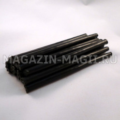 Свечи восковые черные (10см., 20шт., маканые)